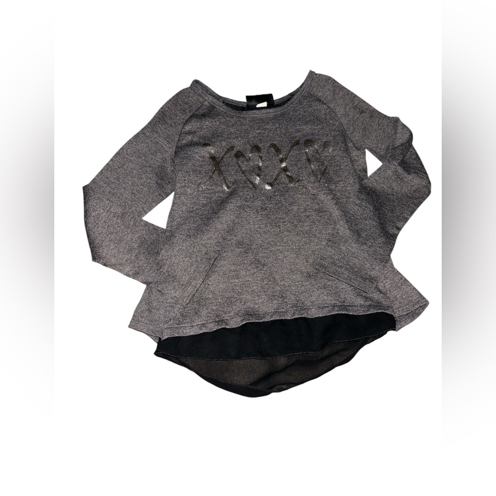 Gray Long Sleeve Kids Top